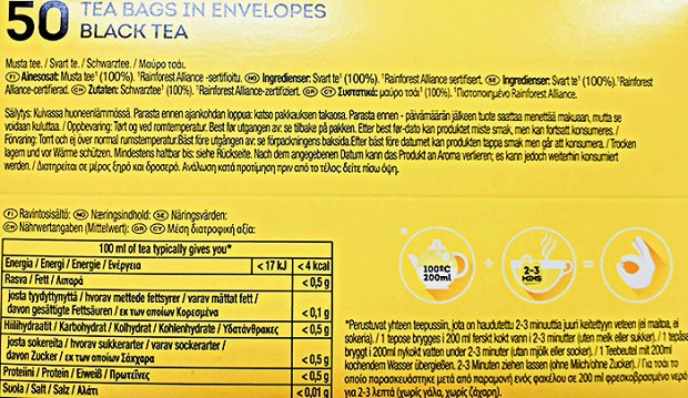 Lipton Yellow Label Tea 50Pcs