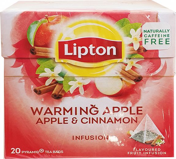 Lipton Τσάι Warming Μήλο Και Κανέλλα Infusion 20Τεμ