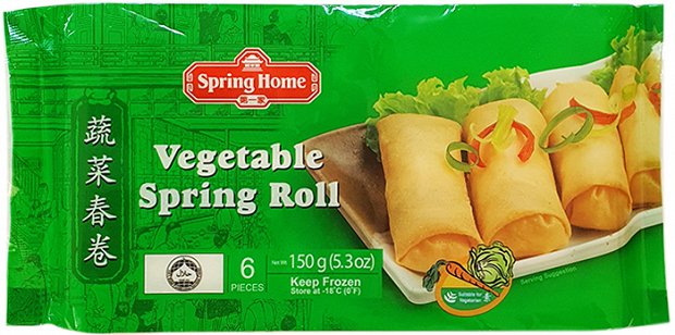 Spring Home Vegetable Spring Roll 6Pcs 150g