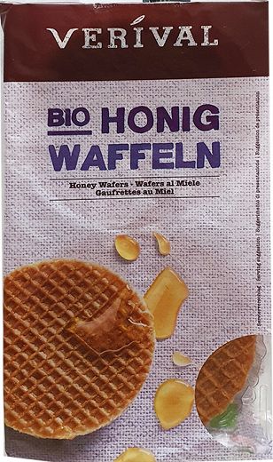 Verival Bio Waffles With Honey 175g