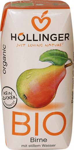 Hollinger Bio Pear Juice No Added Sugar 200ml
