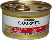 Gourmet Gold Για Γατάκια Μούς Με Μοσχάρι 85g