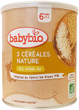 Baby Bio Βιολογική Κρέμα Δημητριακών Με Σιτάρι Ρύζι & Βρώμη 250g