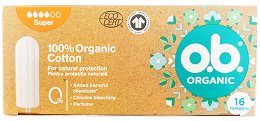 Ob Organic Tampons Super 16Pcs