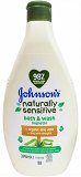 Johnsons Naturally Sensitive Bath & Wash With Organic Aloe Vera 395ml