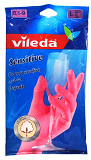 Vileda Sensitive Rubber Gloves For Household Tasks Large 1Pc