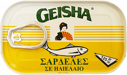 Geisha Sardines In Sunflower Oil 125g