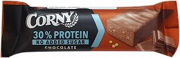 Corny 30% Protein Μπάρα Σοκολάτας Χωρίς Προσθήκη Ζάχαρης 50g