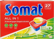 Somat 7 All In 1 Lemon Lime Ταμπλέτες 27Τεμ