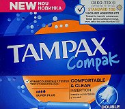 Tampax Compak Tampons Super Plus 16Pcs