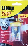 Uhu Super Glue Minis 3g 3Τεμ +1 Δώρο