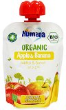 Humana Organic Μήλο Μπανάνα Πουρέ 90g