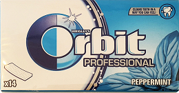 Orbit Professional White Μέντα Τσίχλες 27g