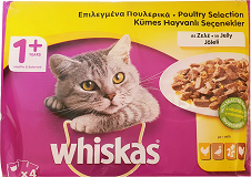 Whiskas Poultry Selection In Jelly 4X100g