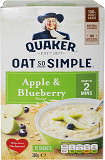 Quaker 2 Mins Porridge Oat Apple And Blueberry 360g