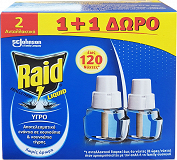 Raid Liquid Against Mosquitoes Refill 2X36ml 1+1