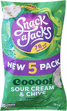 Snack A Jacks Ρυζογκοφρέτες Sour Cream & Chive 5X19g