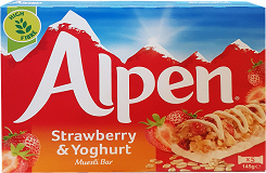 Alpen Strawberry & Yogurt Muesli Bars 5Τεμ