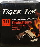 Tiger Tim Firelighters Individually Wrapped 18Pcs