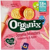 Organix Οργανικά Jammie Monsters Φράουλα & Μήλο 64g