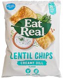 Eat Real Lentil Chips Creamy Dill 40g