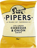 Pipers Lye Cross Cheddar & Onion Crisps 40g