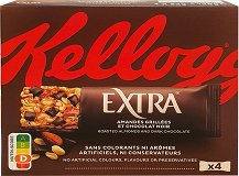 Kelloggs Extra Μπάρες Με Αμυγδαλα & Μαύρη Σοκολάτα 4Τεμ
