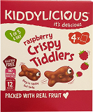 Kiddylicious Raspberry Crispy Tiddlers Gluten Free 4x12g