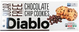 Diablo Μπισκότα Με Κομματάκια Σοκολάτας Χωρίς Ζάχαρη 130g