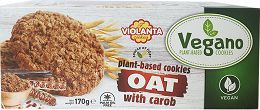 Βιολάντα Vegano Φυτικά Μπισκότα Με Βρώμη & Χαρούπι 170g