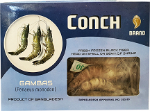 Conch Black Tiger Shrimps 21/30 1kg