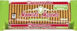 Παπαδοπούλου Μπισκότα Μιράντα 30% Λιγότερη Ζάχαρη 250g