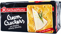 Papadopoulos Cream Crackers Wholegrain Rye 175g
