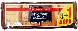 Papadopoulos Rusks With Rye 3+1 Free