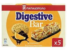 Παπαδοπούλου Digestive Bar Με Πορτοκάλι & Μαύρη Σοκολάτα 5x28g