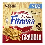 Nestle Fitness Granola Crunchy Bars Κράνμπερις 5Τεμ