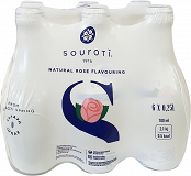 Souroti Rose Flavouring Sparkling Water 6X250ml