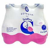 Souroti Sparkling Water Pink Grapefruit 6x250ml