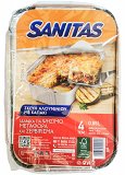 Sanitas Σκεύη Αλουμινίου Τροφίμων Με Καπάκι 0,85L 4Τεμ