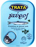 Trata Anchovies With Oregano In Vegetable Oil 100g