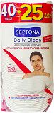 Septona Daily Clean Oval Cotton Pads Make Up Remover 40+25Pcs