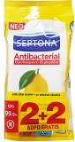Septona Antibacterial Lemon Wet Wipes 2+2Pcs