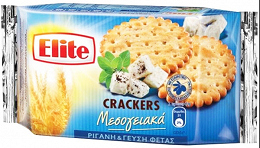 Elite Crackers Μεσογειακά Ρίγανη & Φέτα 105g