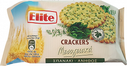 Elite Crackers Μεσογειακά Σπανάκι & Άνηθος 105g