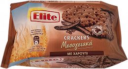 Elite Crackers Μεσογειακά Με Χαρούπι 105g
