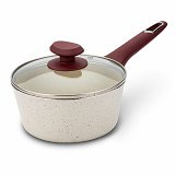 Nava Forget Milk Pot With Ceramic Nonstick Coating & Induction Bottom 18cm With Lid