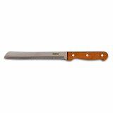 Nava Stainless Steel Bread Knife With Wooden Handle 20cm 1Pc