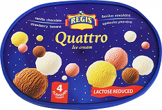 Regis Quatro Vanilla Chocolate Strawberry Banana Ice Cream 2L