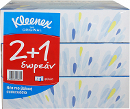 Kleenex Original Χαρτομάντηλα 80Τεμ 2+1 Δωρεάν