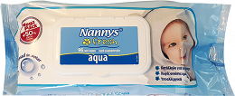 Nannys Baby Wipes Mega Pack Fresh Aqua 96Pcs